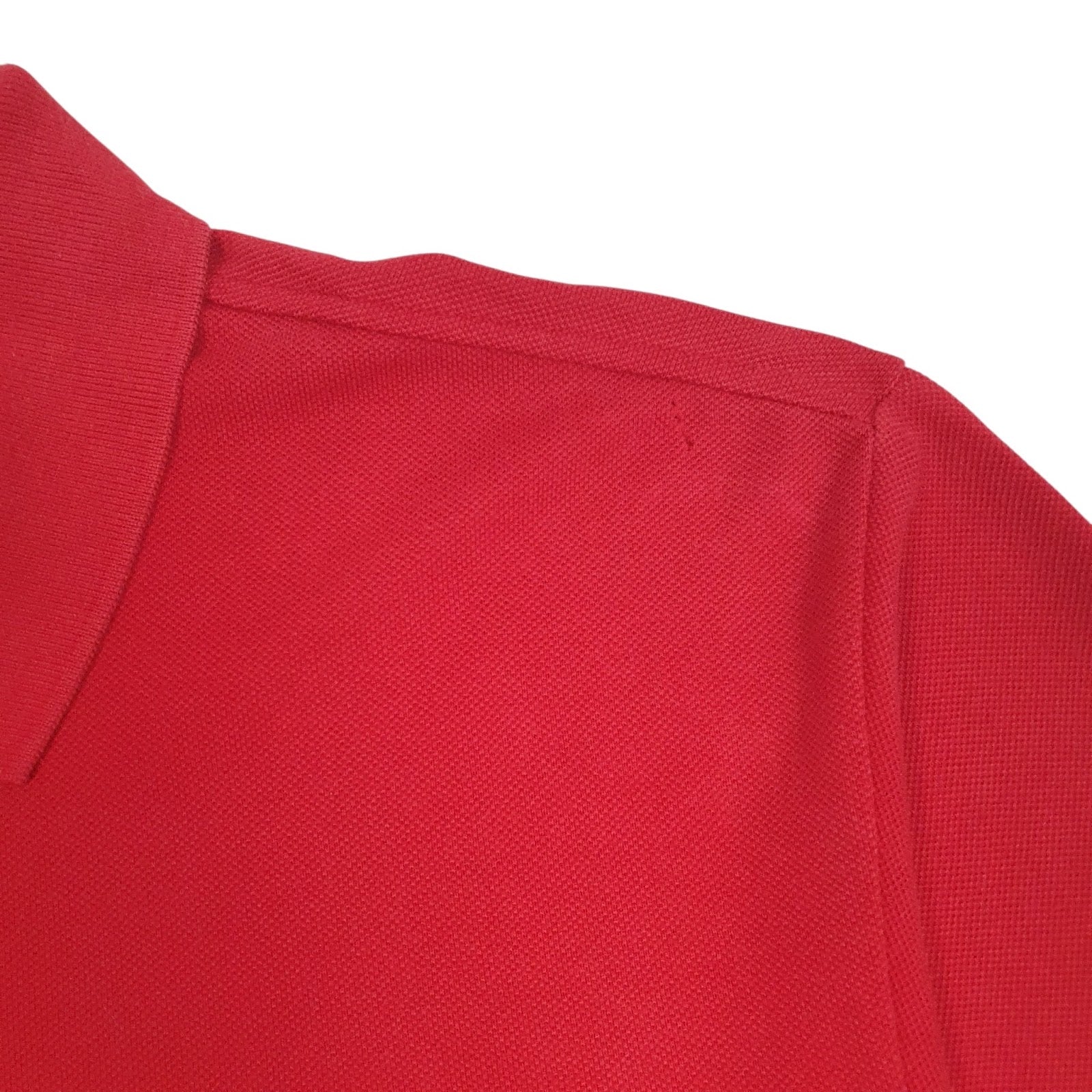 Mens Red Adidas Vintage  Polo Shirt