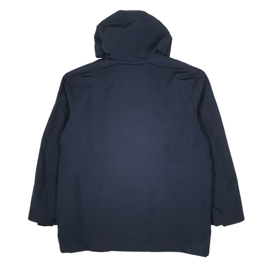 Mens Navy Levis Sherpa Lined Rain Parka  Coat