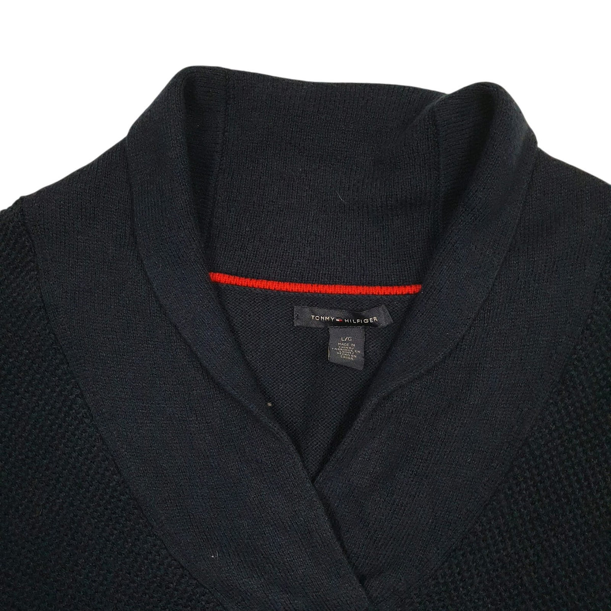 Mens Navy Tommy Hilfiger  Shoal Neck Jumper