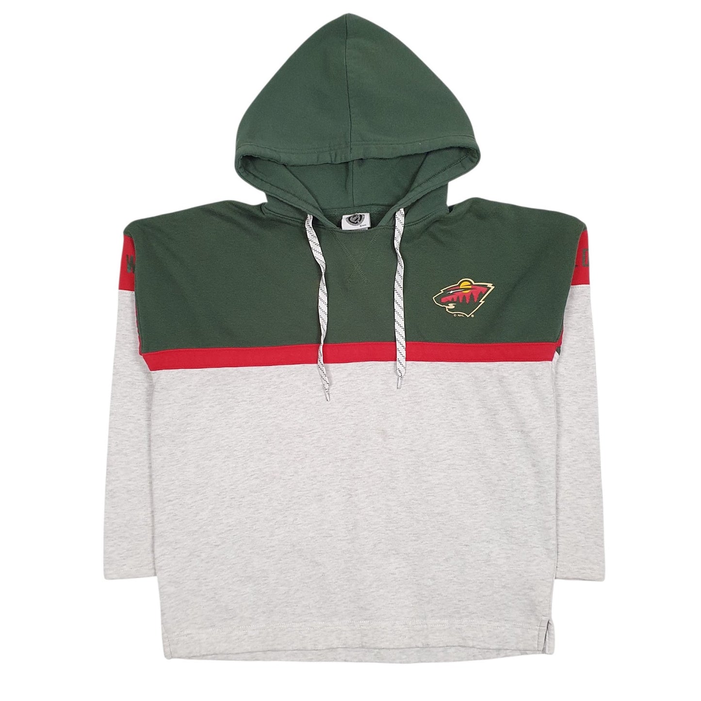Womens Grey NHL Minnesota Wilds Hoodie Jumper