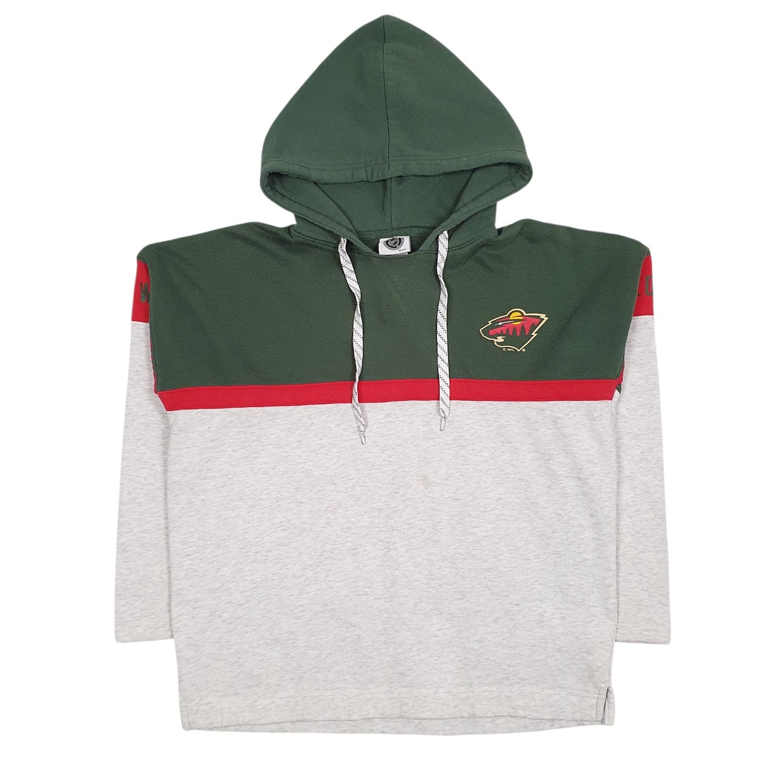 Womens Grey NHL Minnesota Wilds Hoodie Jumper