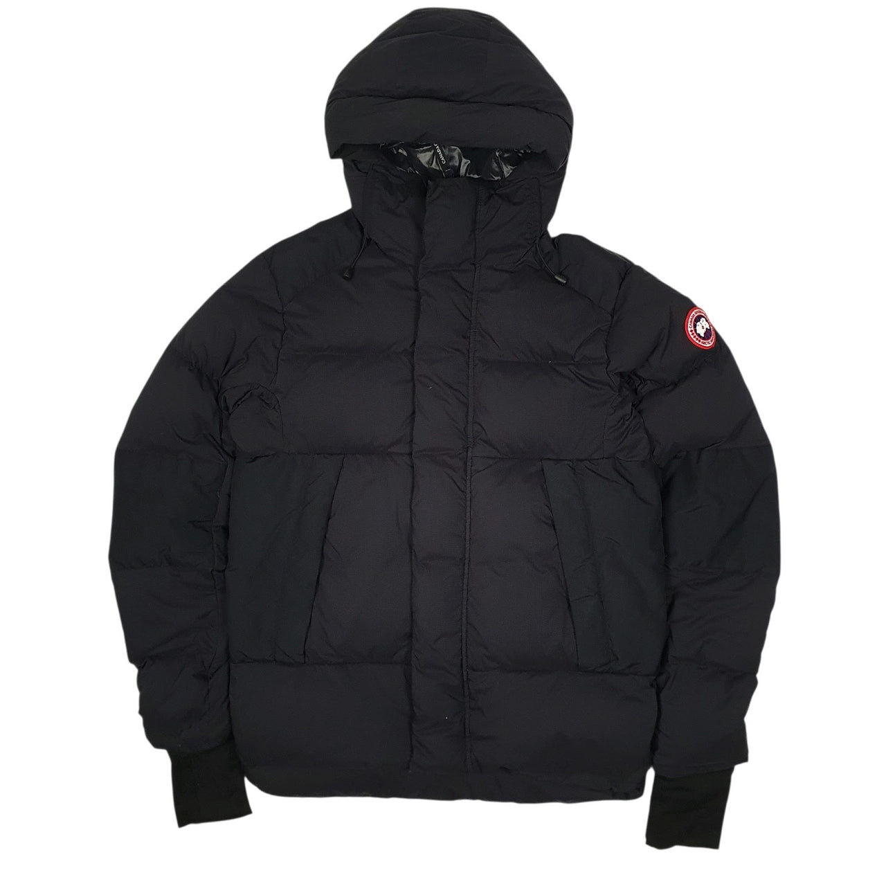 Mens Black Canada Goose Armstrong Parka Crewneck Coat