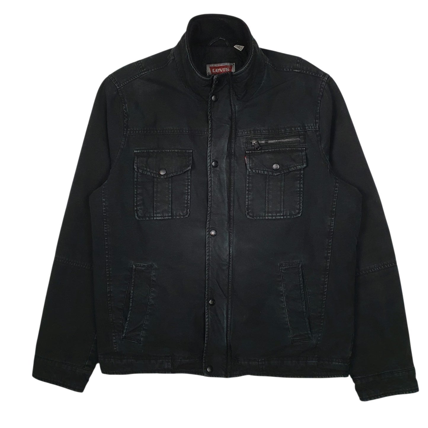 Mens Black Levis Military Workwear Chore  Coat