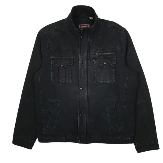 Mens Black Levis Military Workwear Chore  Coat