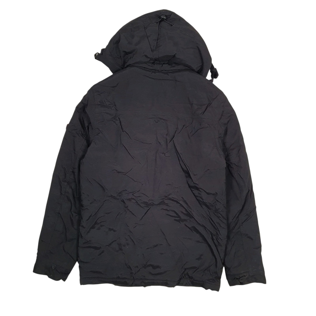Mens Black Tommy Hilfiger Trench Longline Parka Puffer  Coat