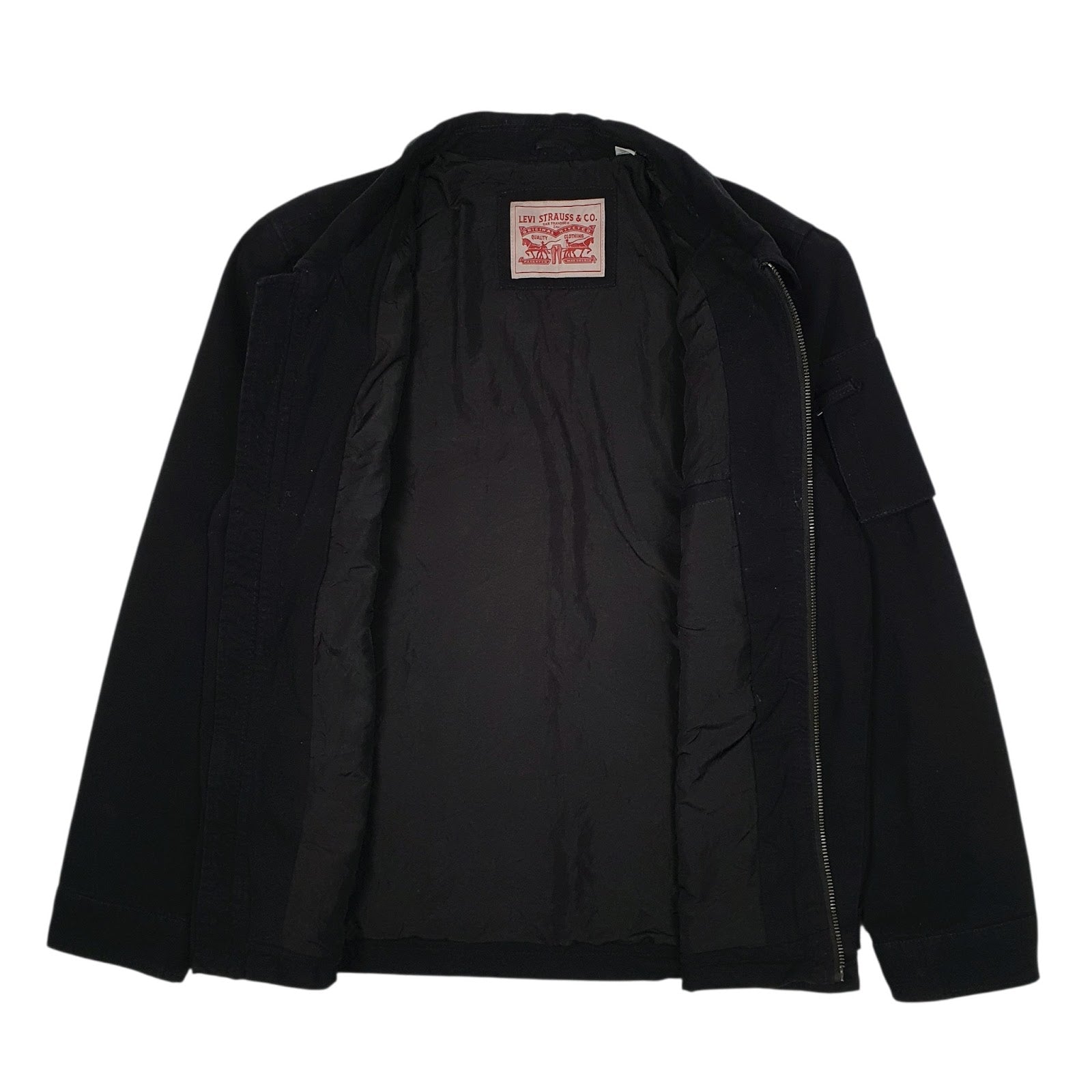 Mens Black Levis Harrington Bomber Detroit  Coat