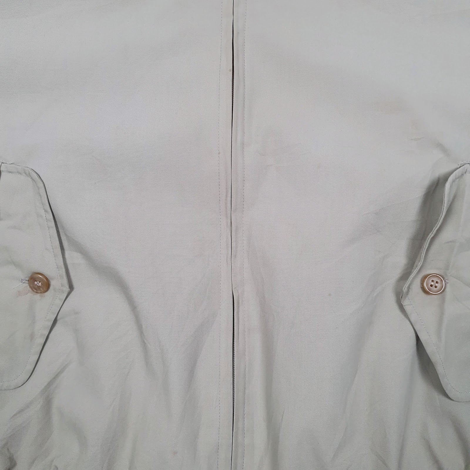 Mens Beige Woolrich Vintage 1970s Windbreaker  Coat