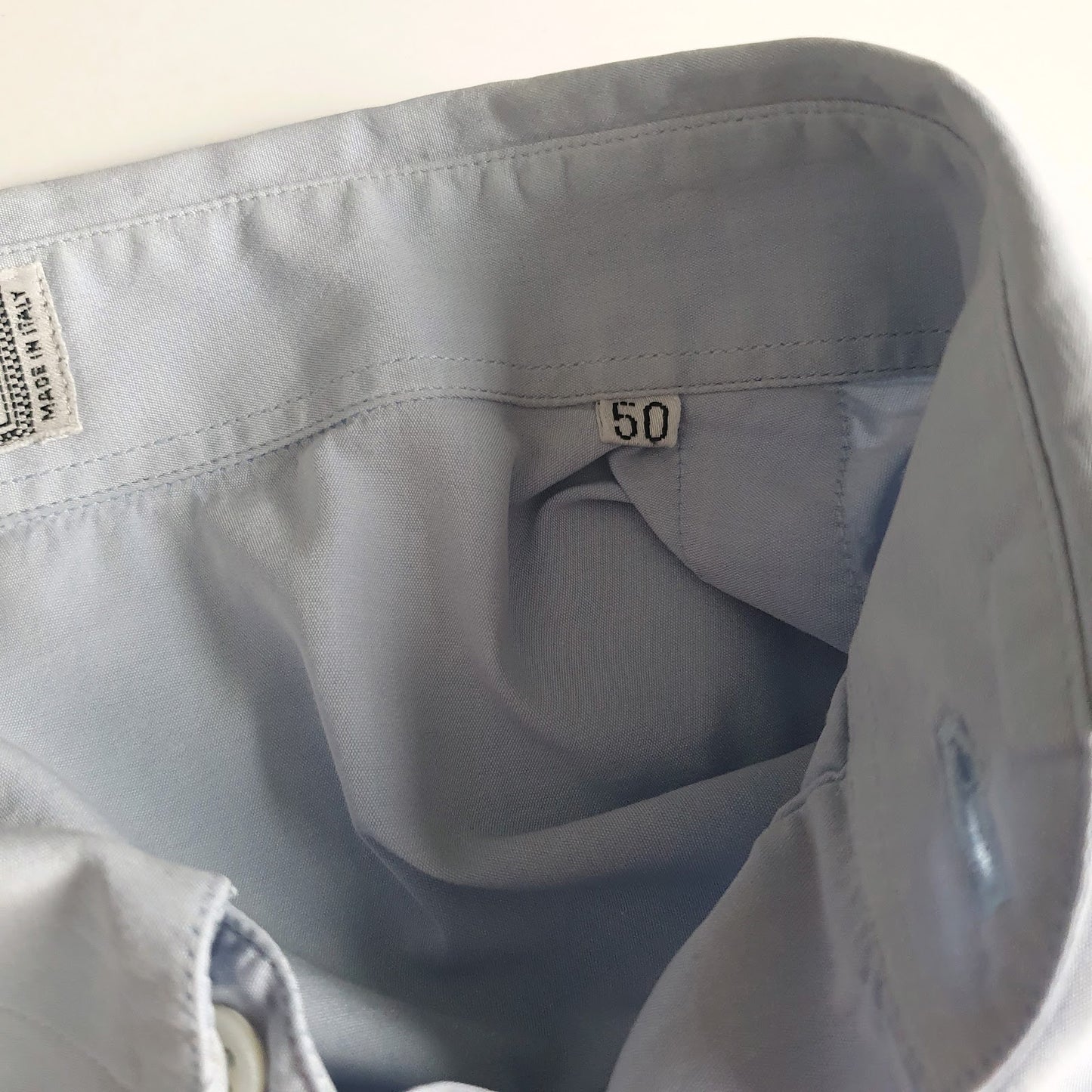 Mens Blue Versace Made In Italy  Shirt