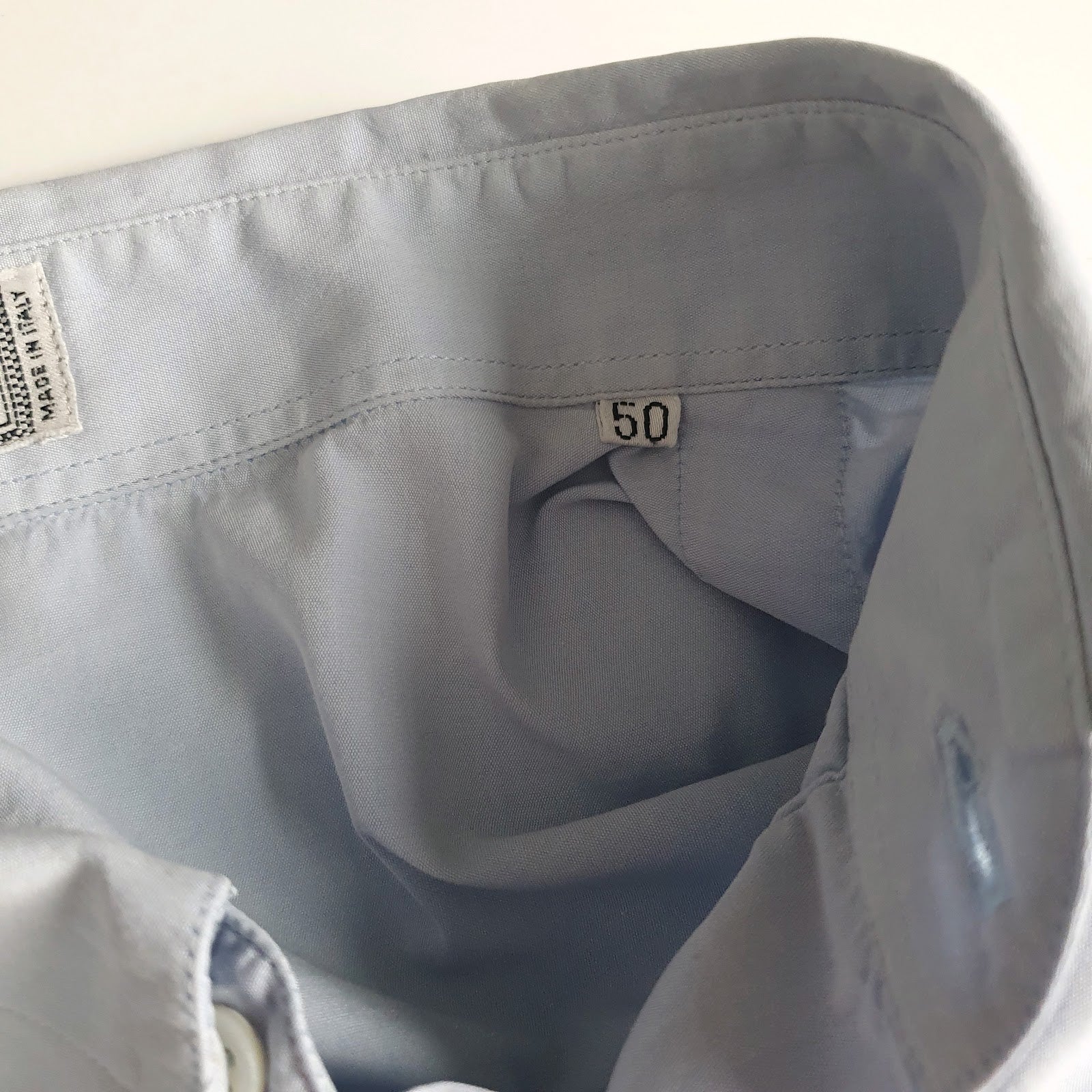 Mens Blue Versace Made In Italy  Shirt