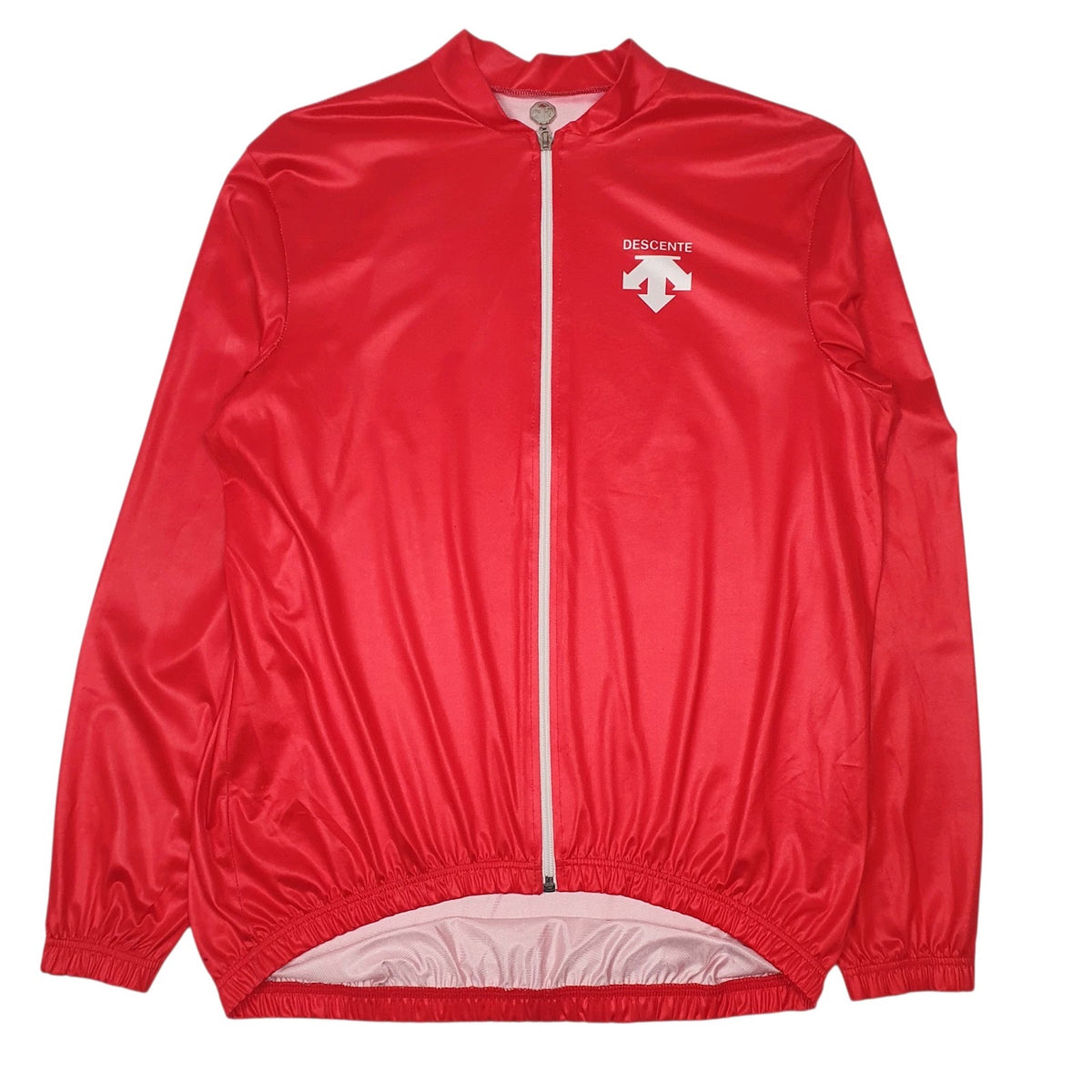 Mens Red Descente Vintage Full Zip Jumper