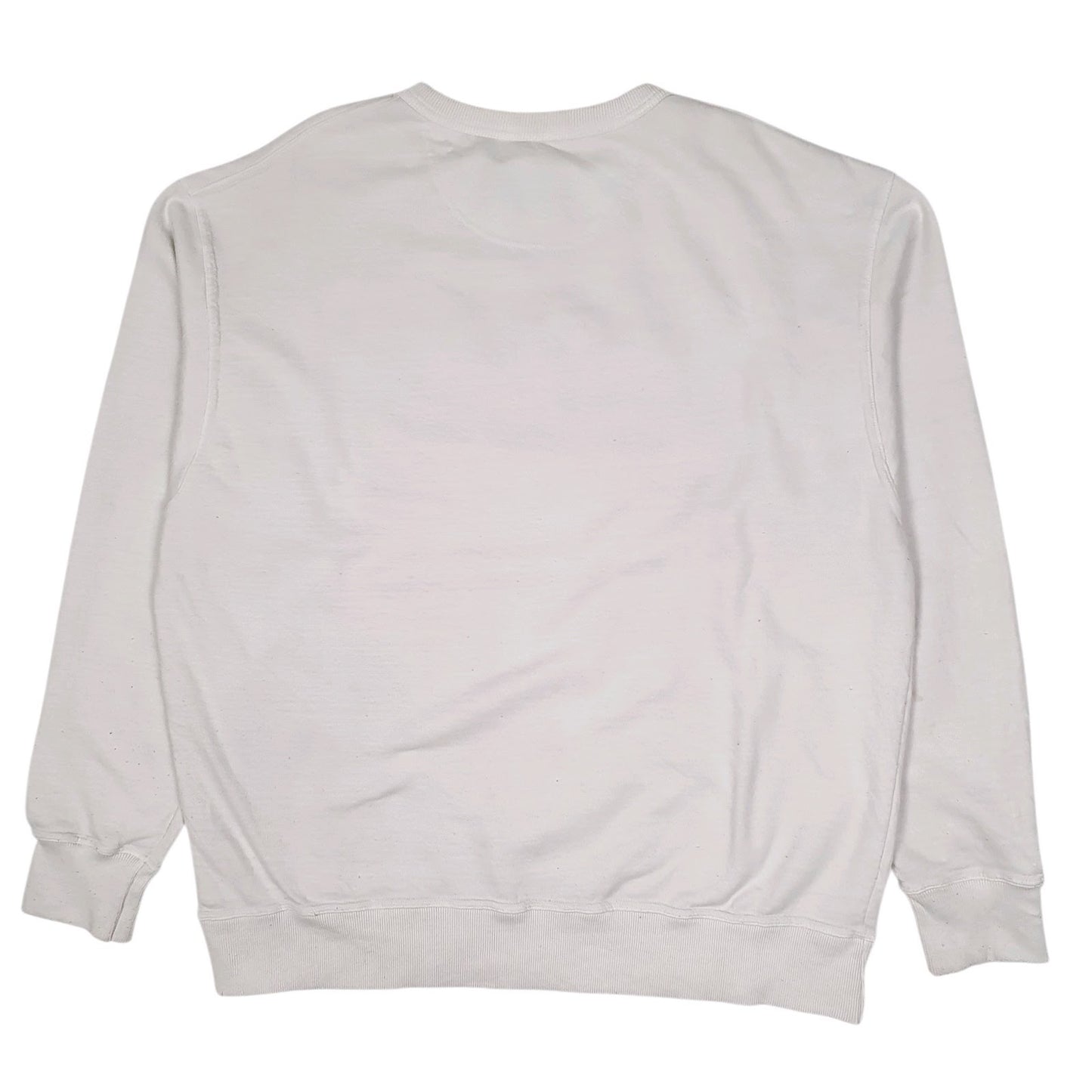 Mens White Champion  Crewneck Jumper