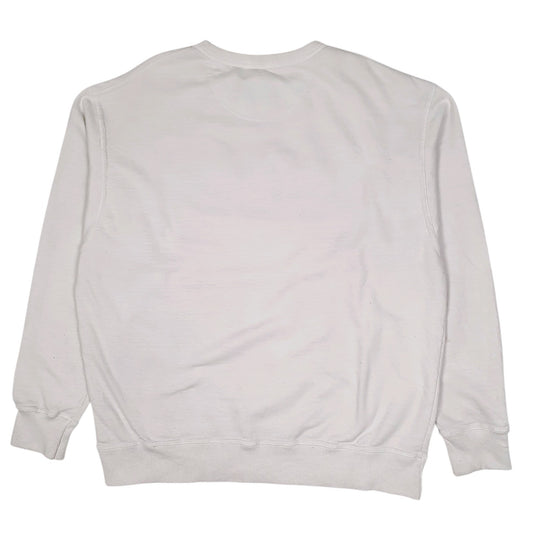 Mens White Champion  Crewneck Jumper