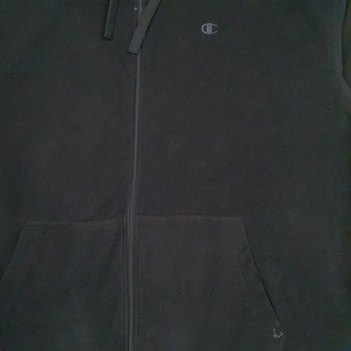 Mens Black Champion  Full Zip Jumper