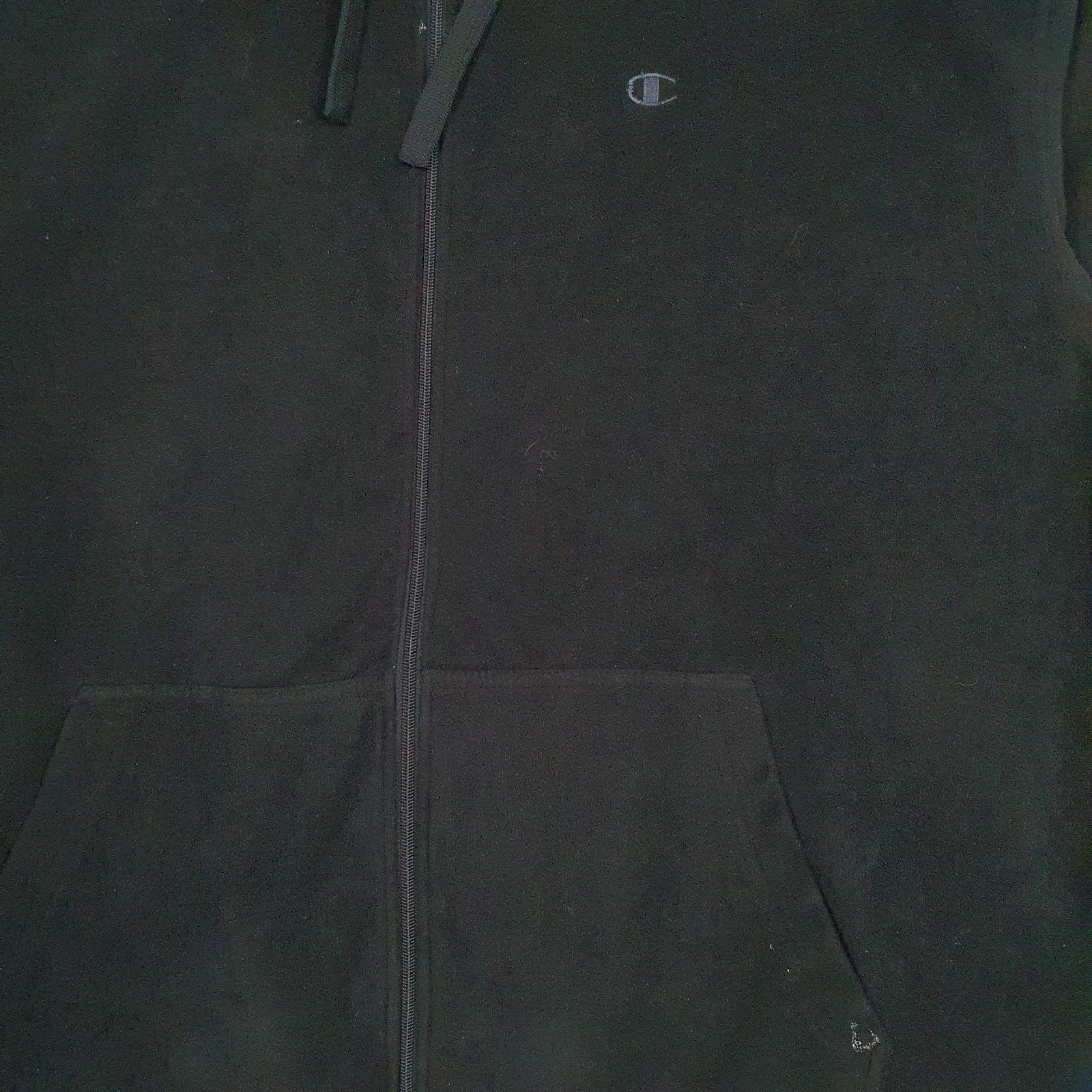 Mens Black Champion  Full Zip Jumper