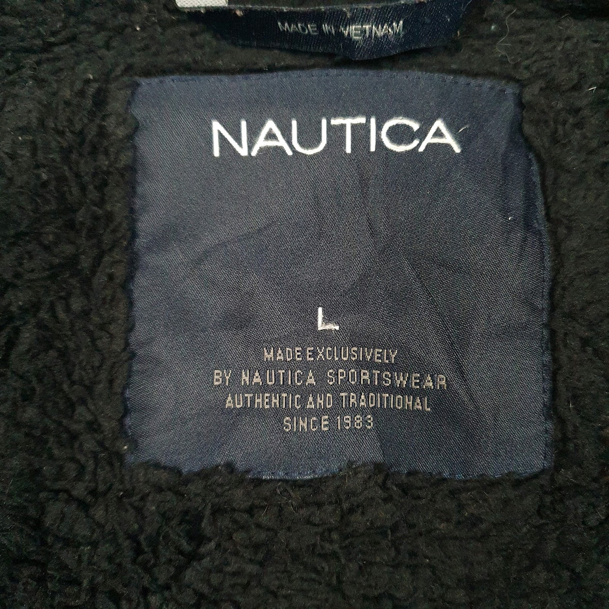 Mens Red Nautica Fleece Lined  Coat
