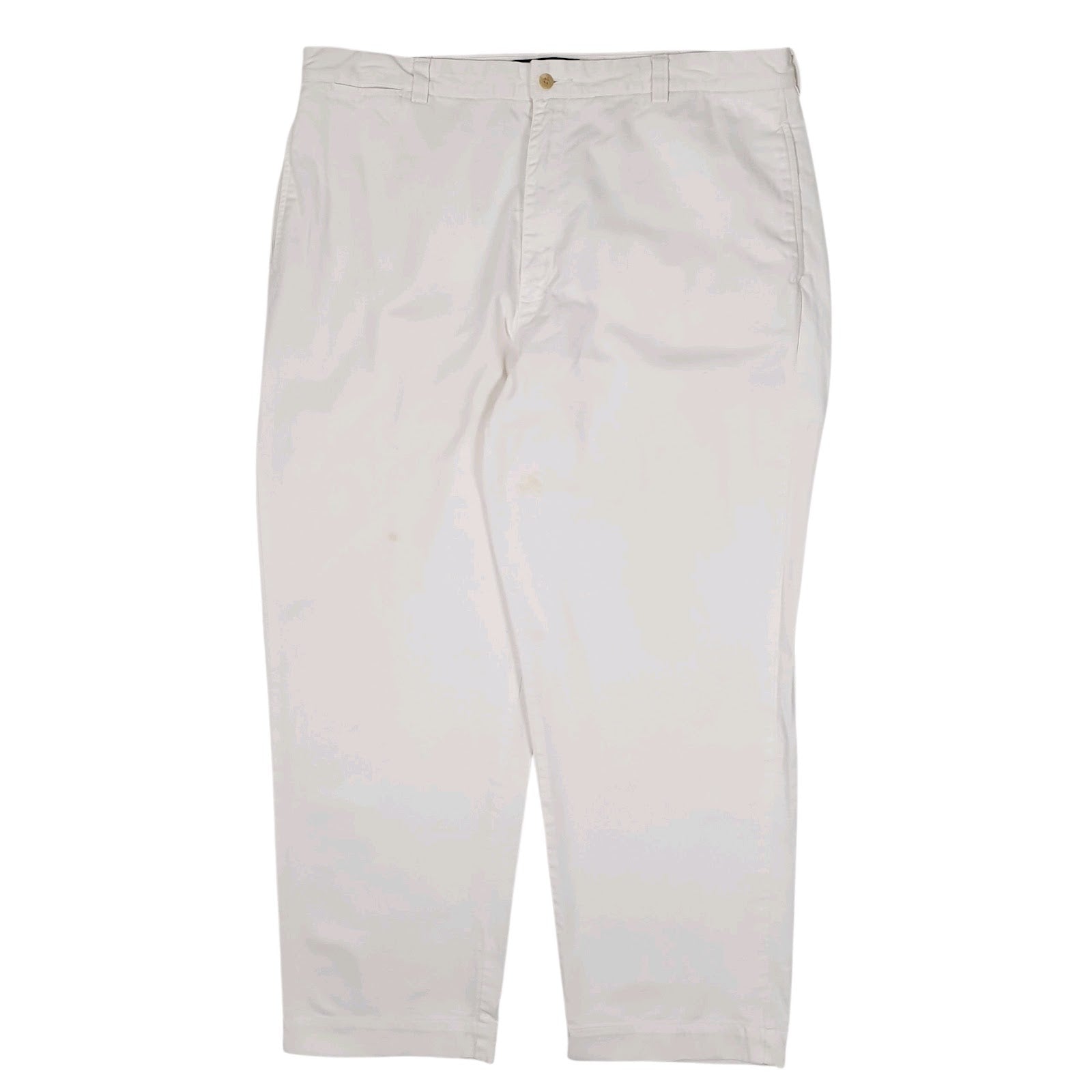 Mens White Polo Ralph Lauren Phillip Pant Vintage 90s Chino Trousers