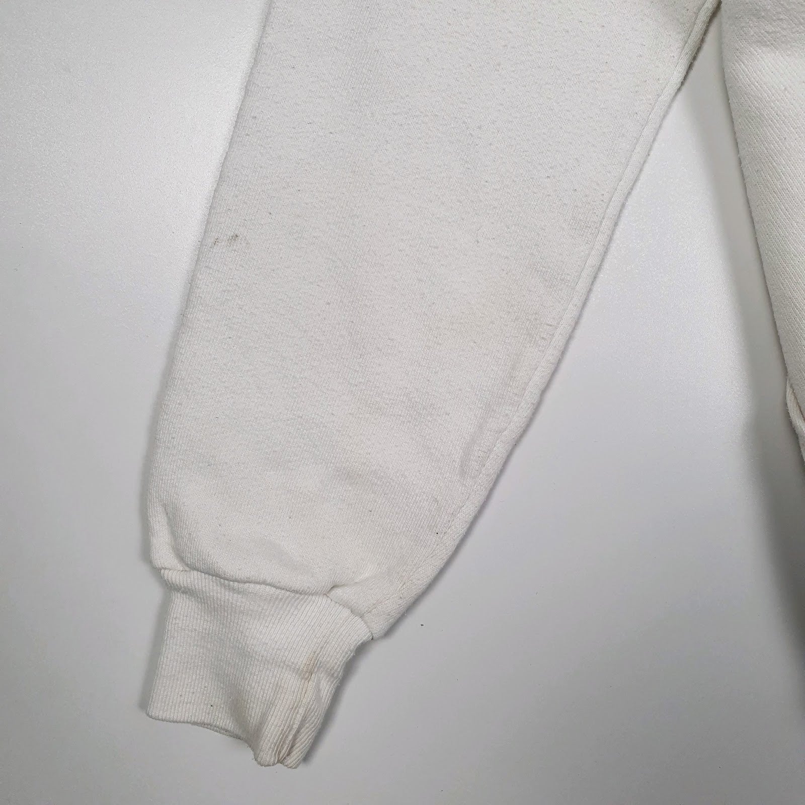 Mens White Jerzees Vintage 1980s Made In USA Wisconsin Hoodie Jumper