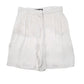 Womens White Zara Pleated Chino Shorts