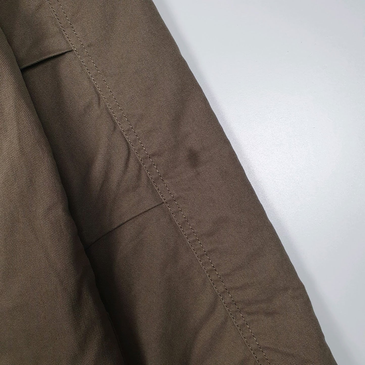 Mens Brown Wrangler Chore Windbreaker Hoodie Padded  Coat