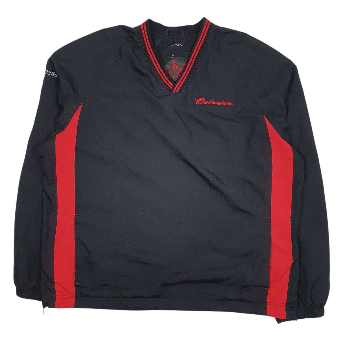 Mens Black Sport Tek Jersey V Neck Jumper