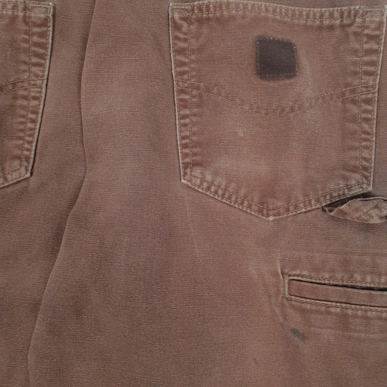 Mens Brown Carhartt B159 DKB Workwear  Trousers
