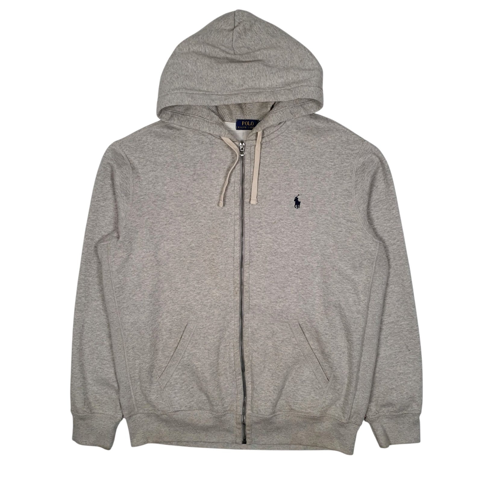 Mens Grey Polo Ralph Lauren Hoodie Full Zip Jumper