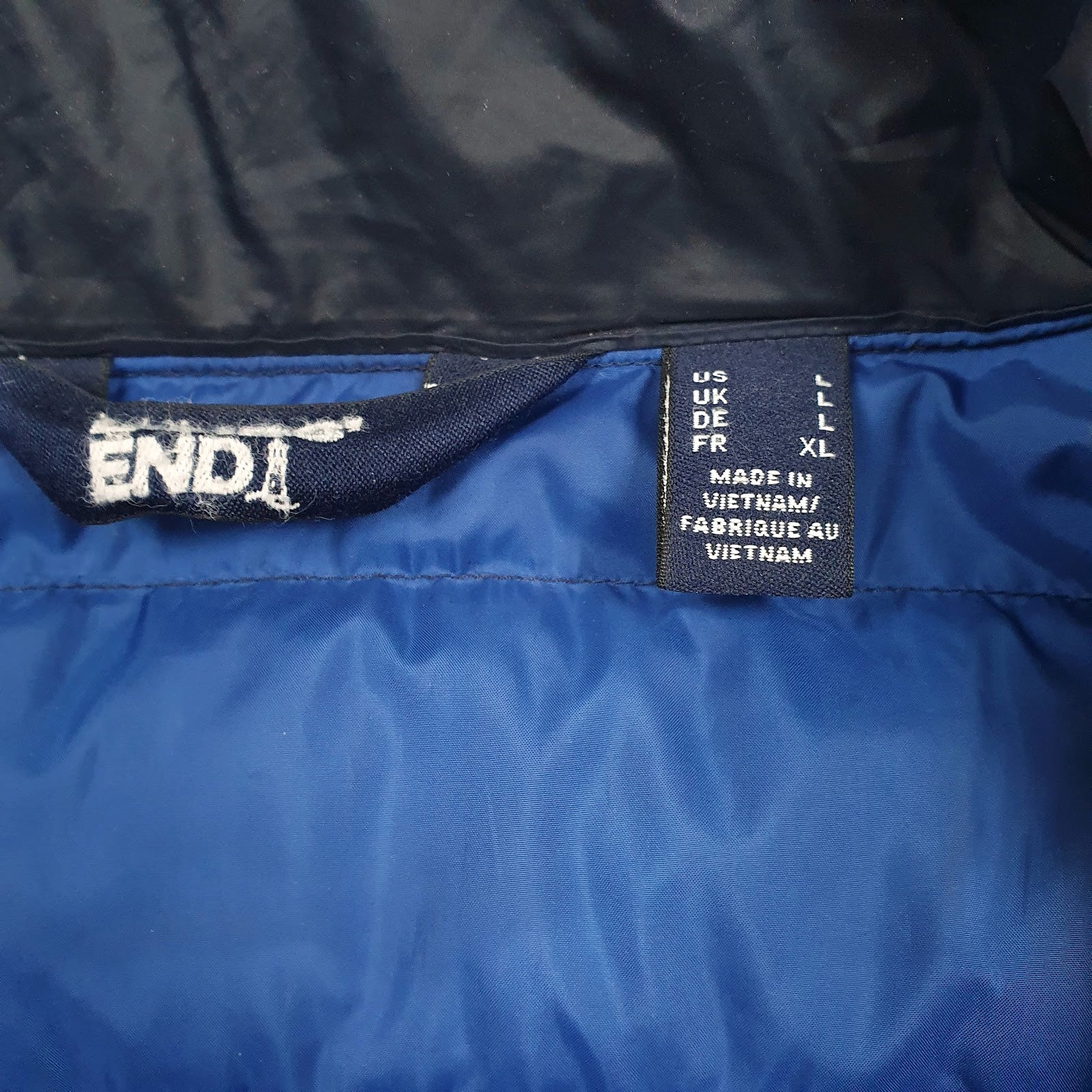 Womens Navy Lands End   Coat