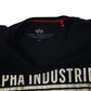 Mens Black Alpha Industries   T Shirt