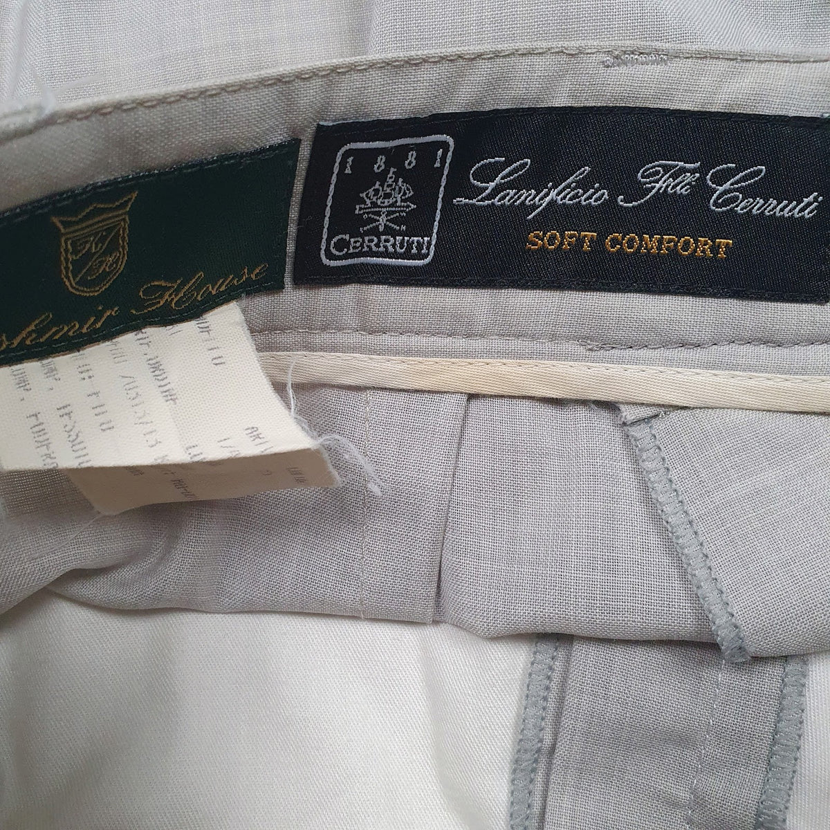 Womens Grey Cerruti Pleated  Trousers