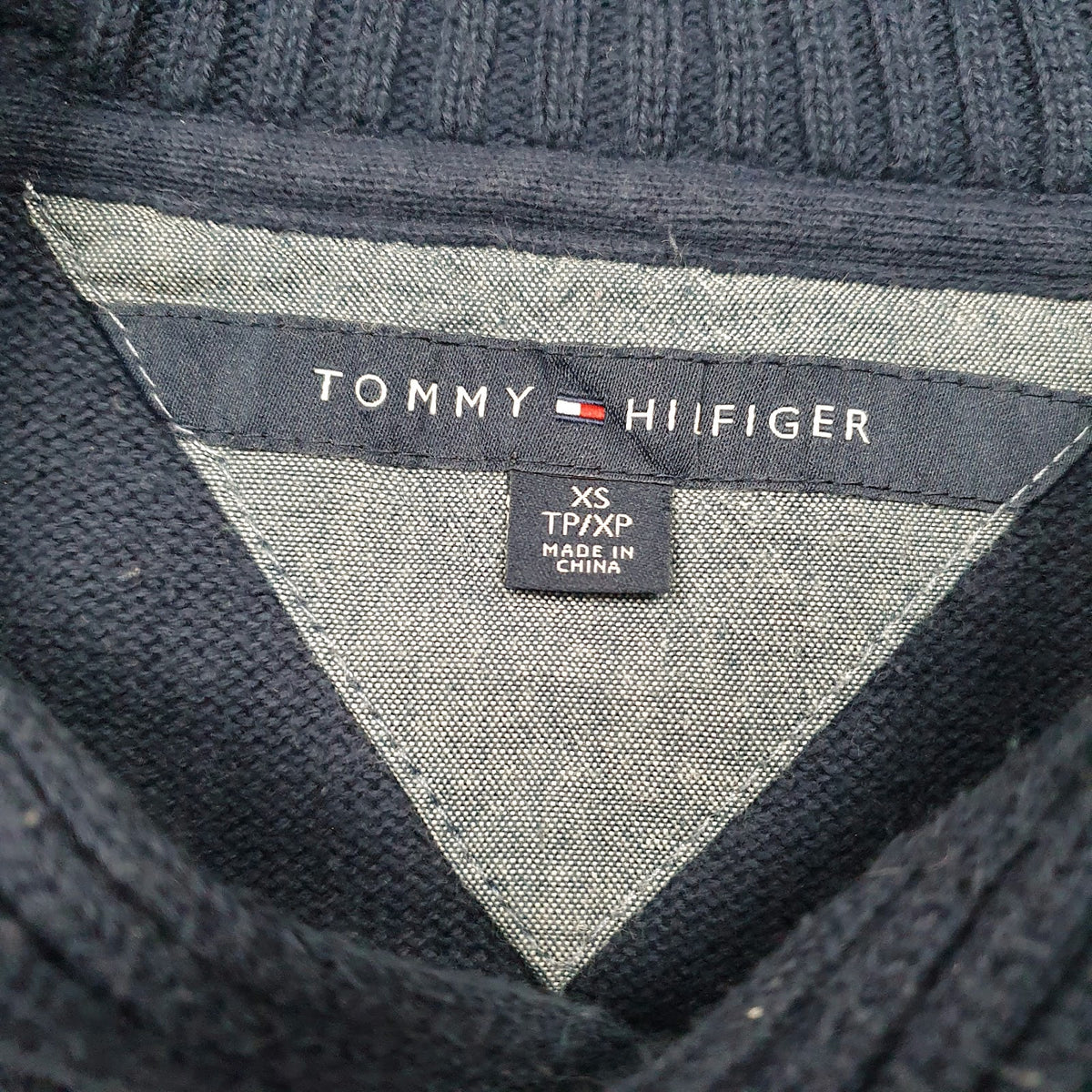 Mens White Tommy Hilfiger  Shoal Neck Jumper