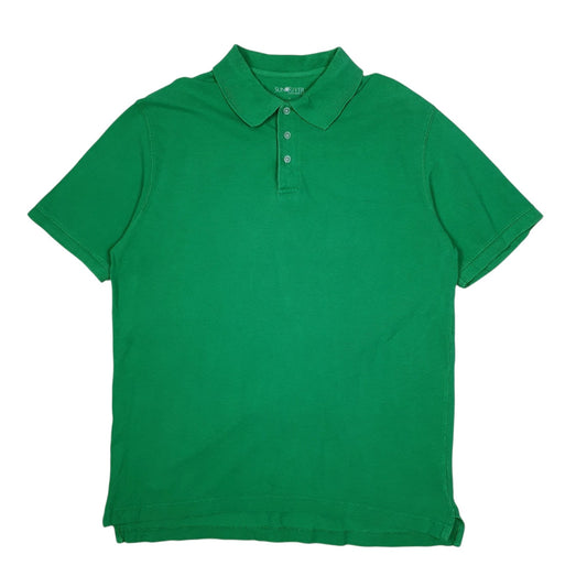 Mens Green Sun River  Short Sleeve Polo Shirt
