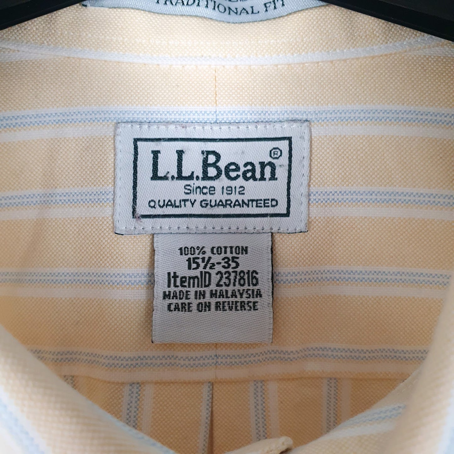 Mens Yellow L.L.Bean   Shirt