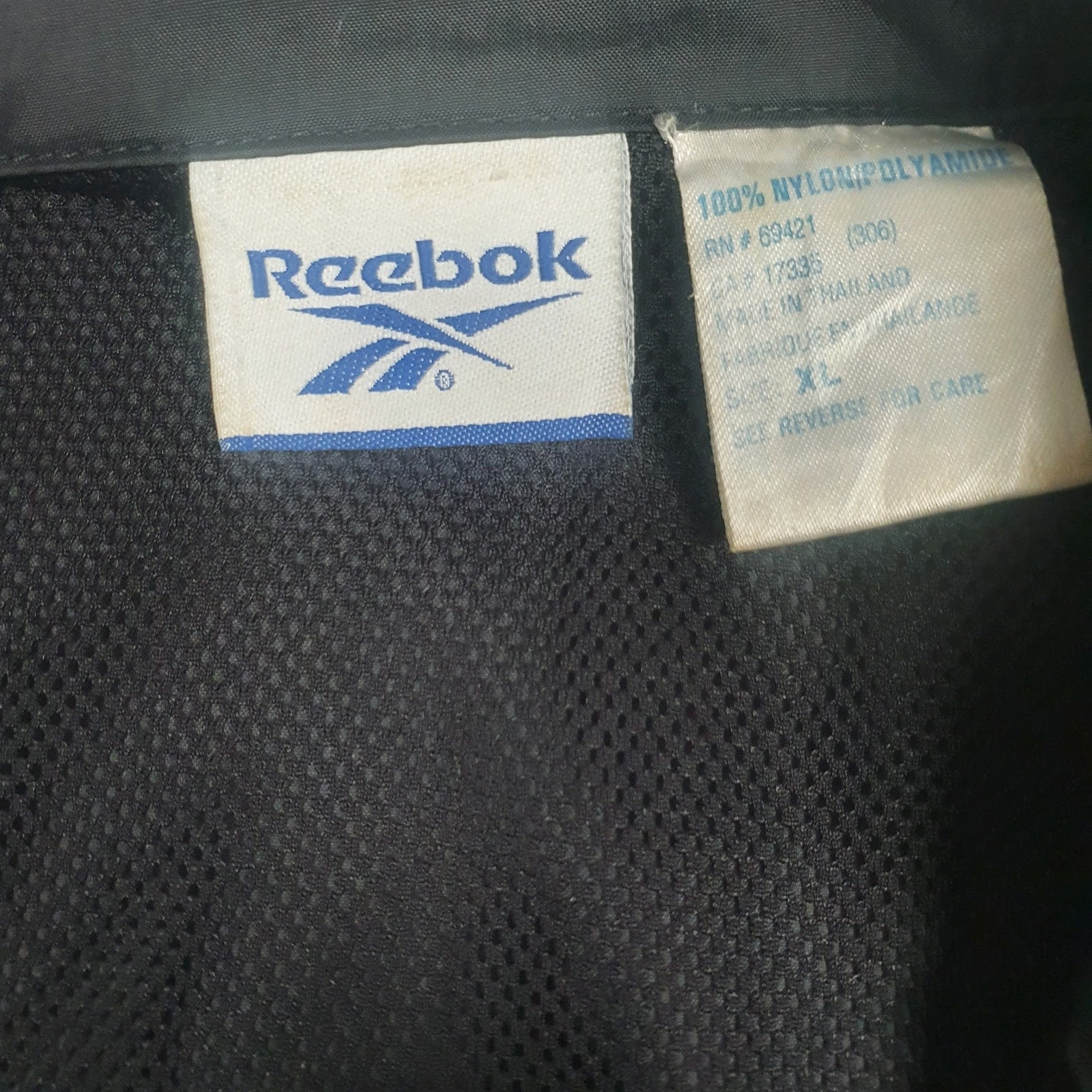 Mens Black Reebok  Hoodie Coat