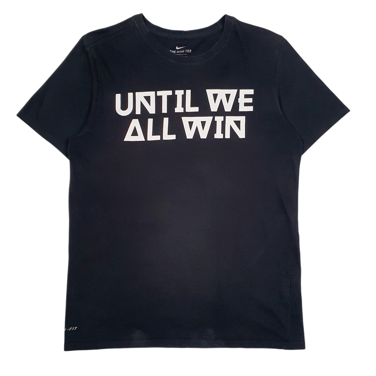 Mens Black Nike Dri-Fit Short Sleeve T Shirt