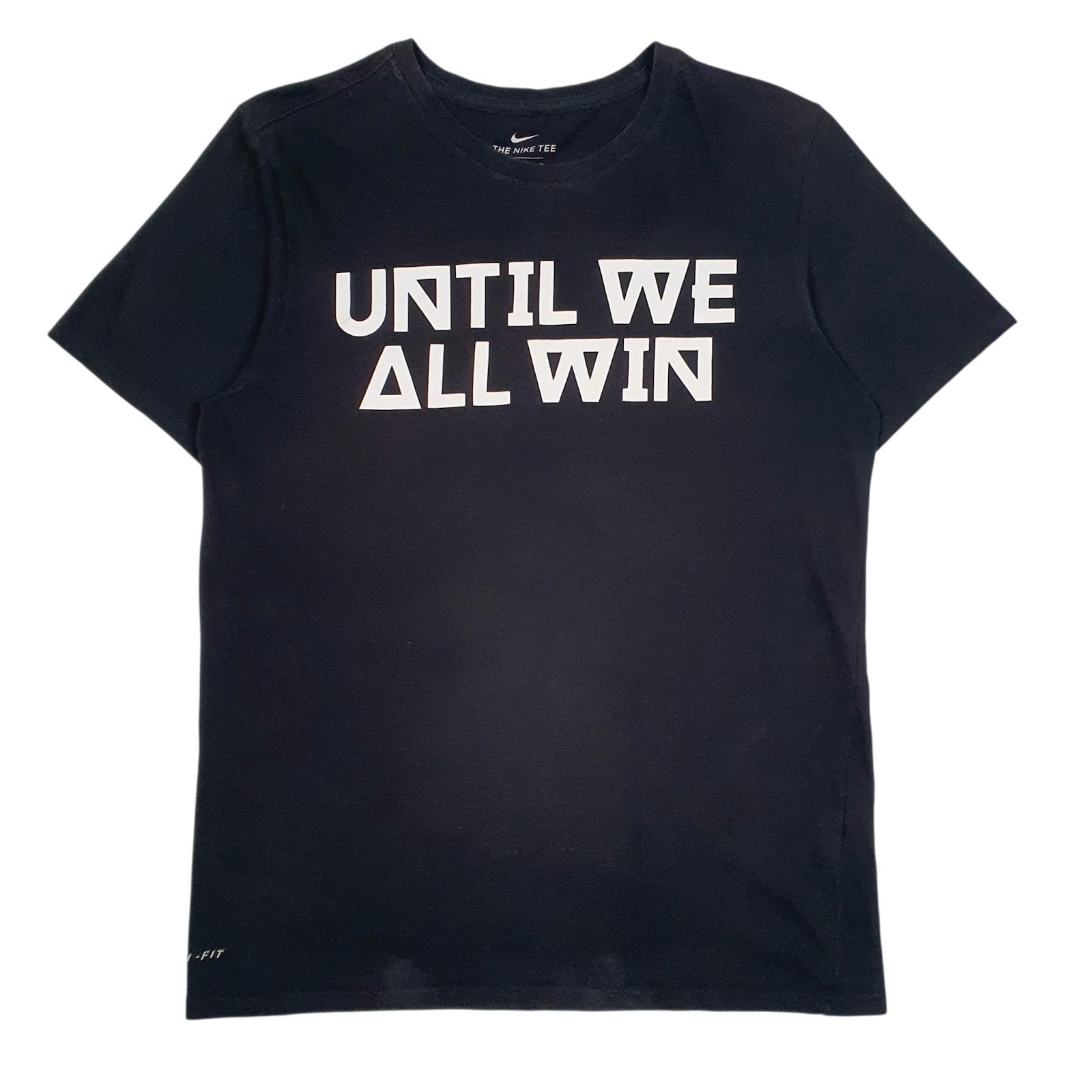 Mens Black Nike Dri-Fit Short Sleeve T Shirt