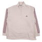 Womens Pink Adidas  Quarter Zip Jumper