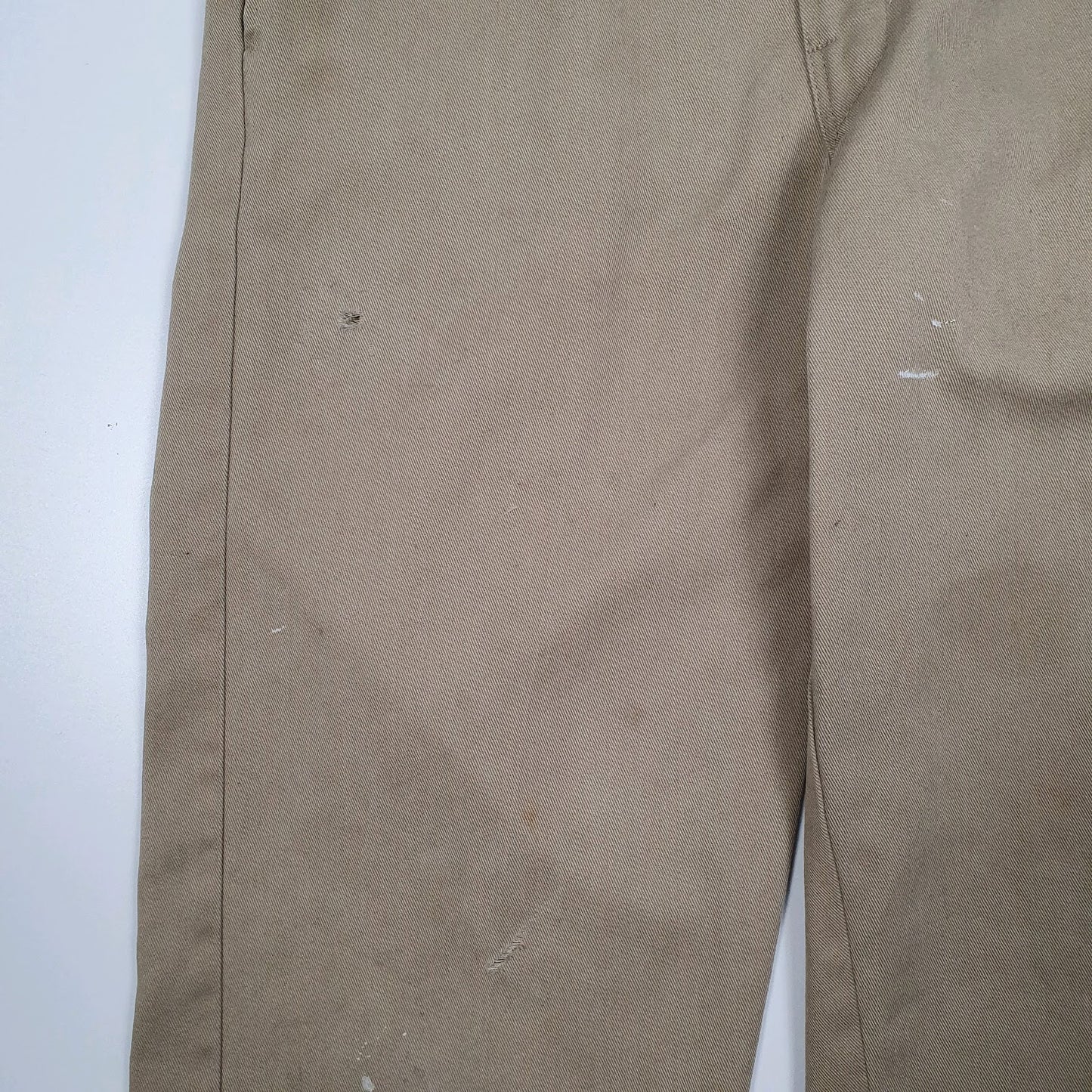 Mens Beige Dickies  Cardigan Trousers