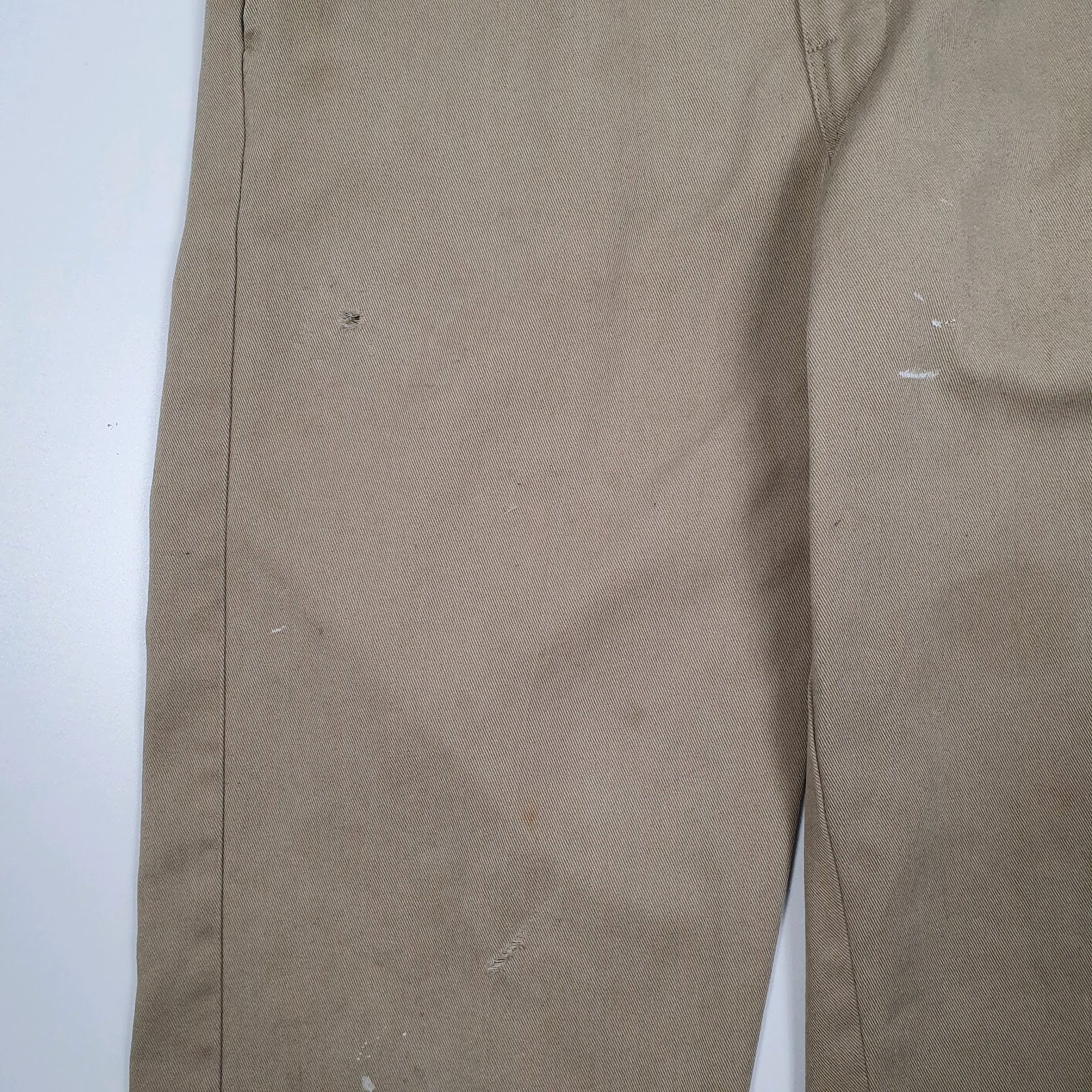 Mens Beige Dickies  Cardigan Trousers