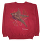 Mens Red Tultex Graphic Vintage 90s Made In USA Crewneck Jumper