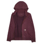 Womens Burgundy Carhartt  Full Zip Jumper