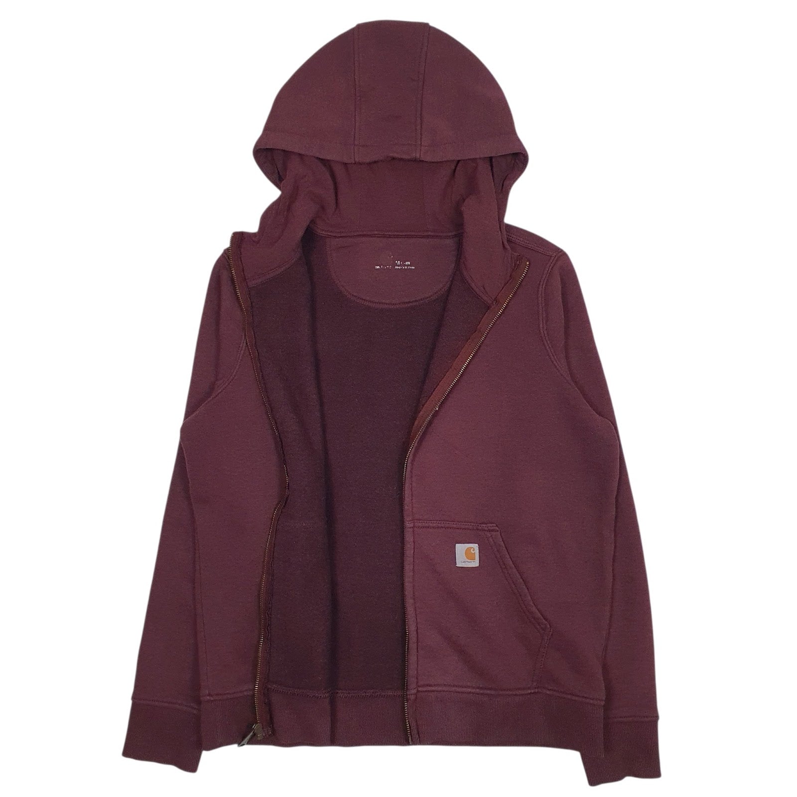 Womens Burgundy Carhartt  Full Zip Jumper