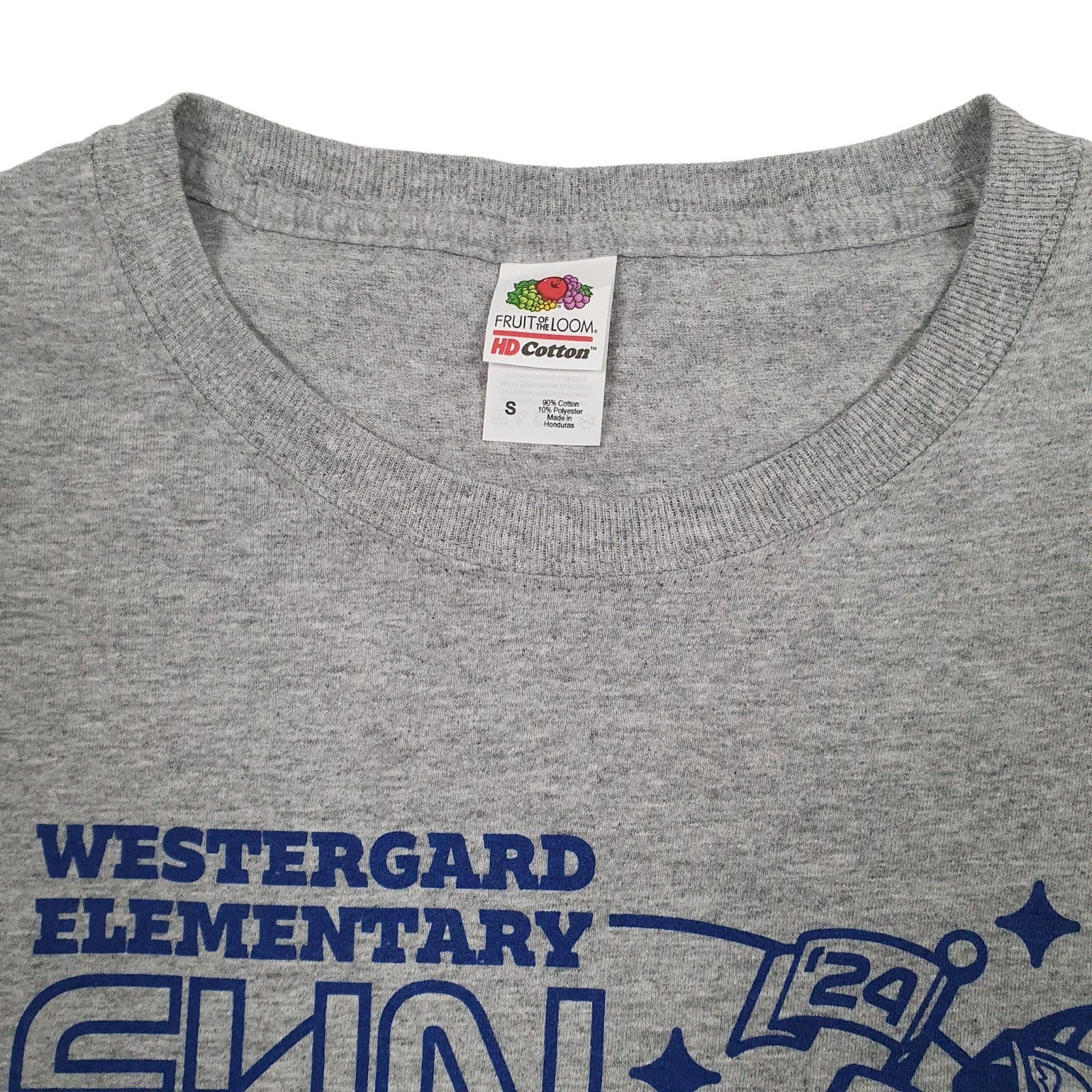 Mens Grey Fruit Of The Loom Westergard Fun Run  T Shirt