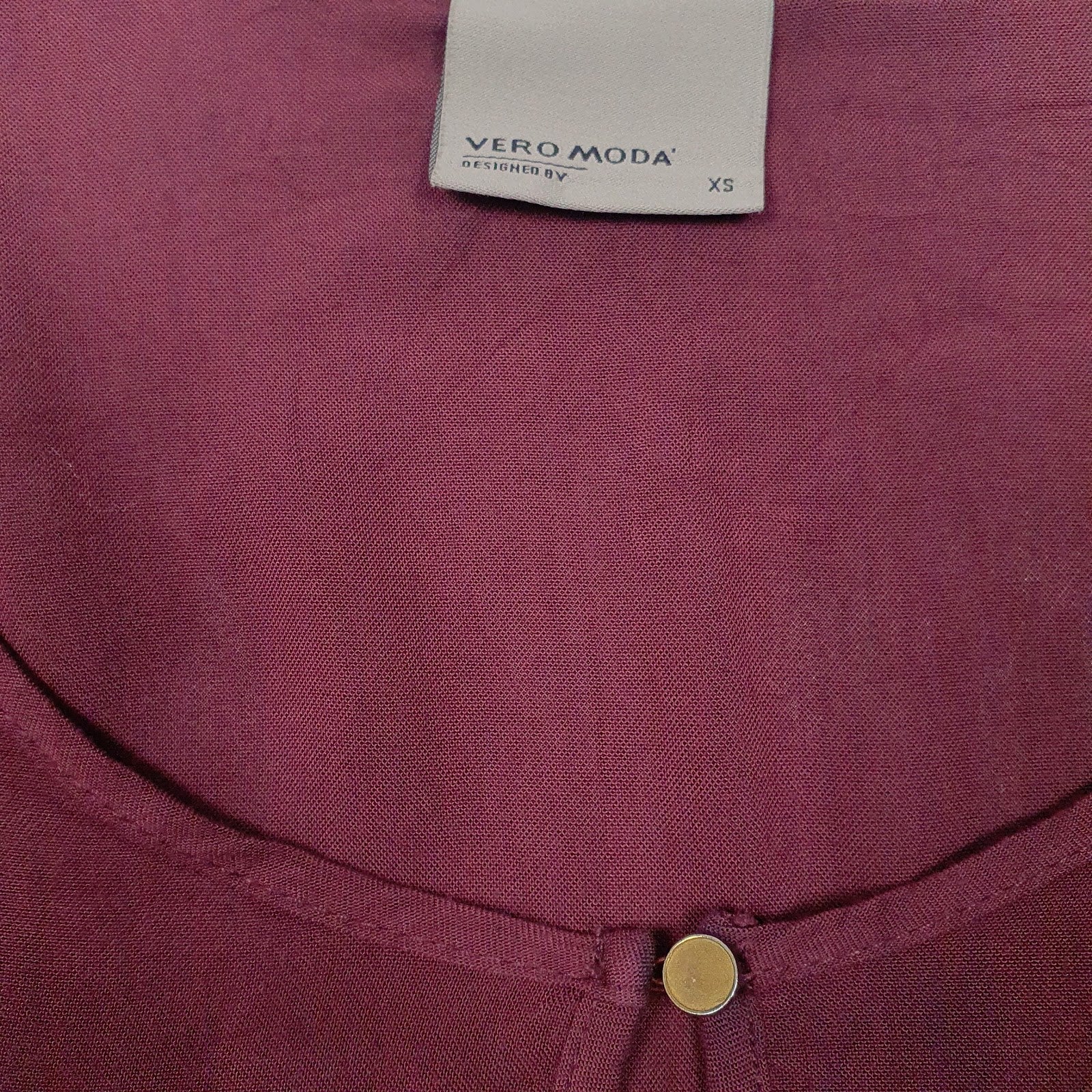Womens Burgundy Vero Moda   T Shirt
