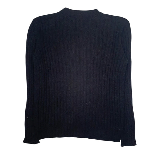 Womens Black Jr  Crewneck Jumper