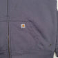 Womens Blue Carhartt Sherpa Lined Full Zip Jumper