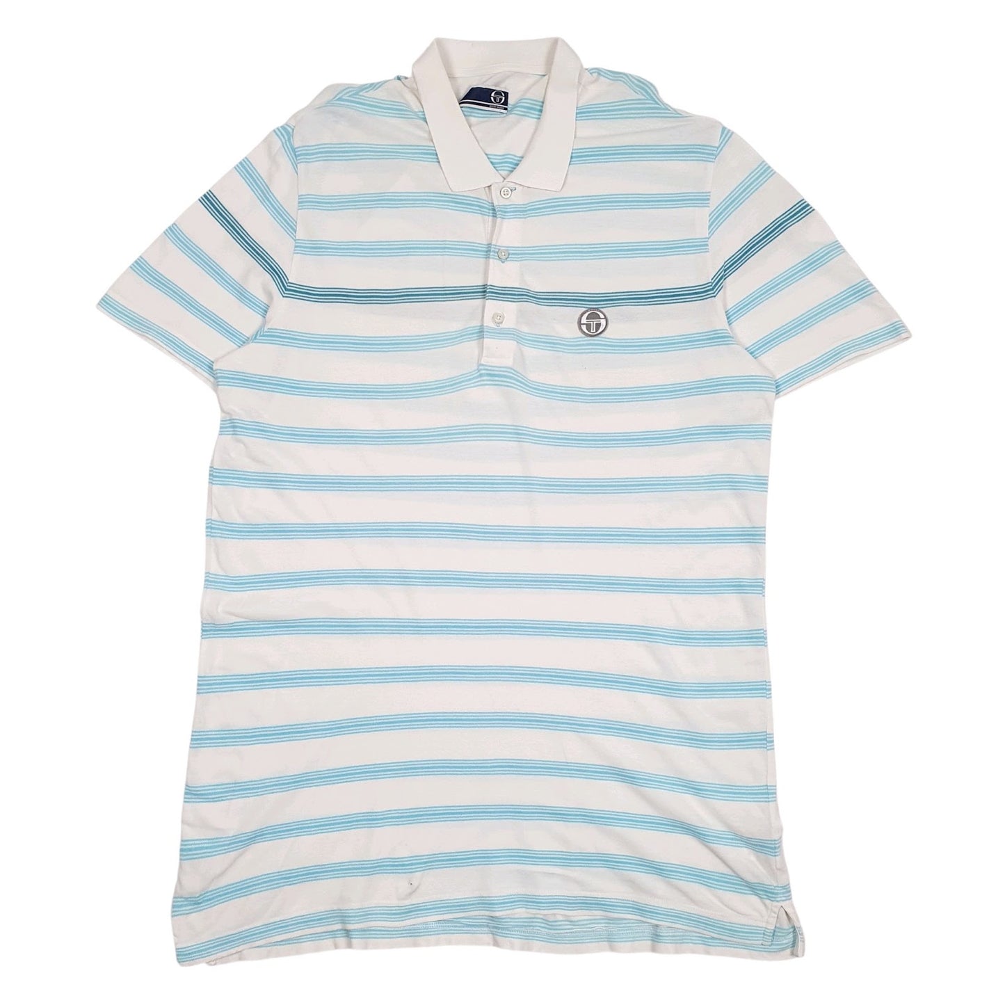 Mens White Sergio Tacchini  Short Sleeve Polo Shirt
