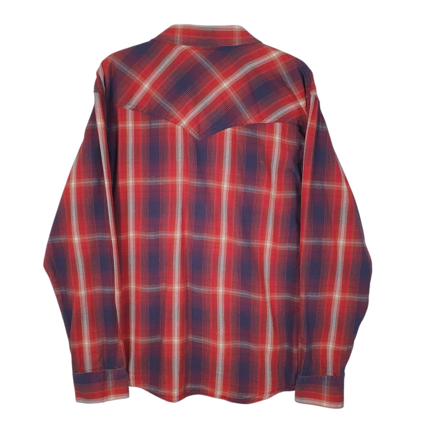 Mens Red Cody James Pearl Snap  Shirt