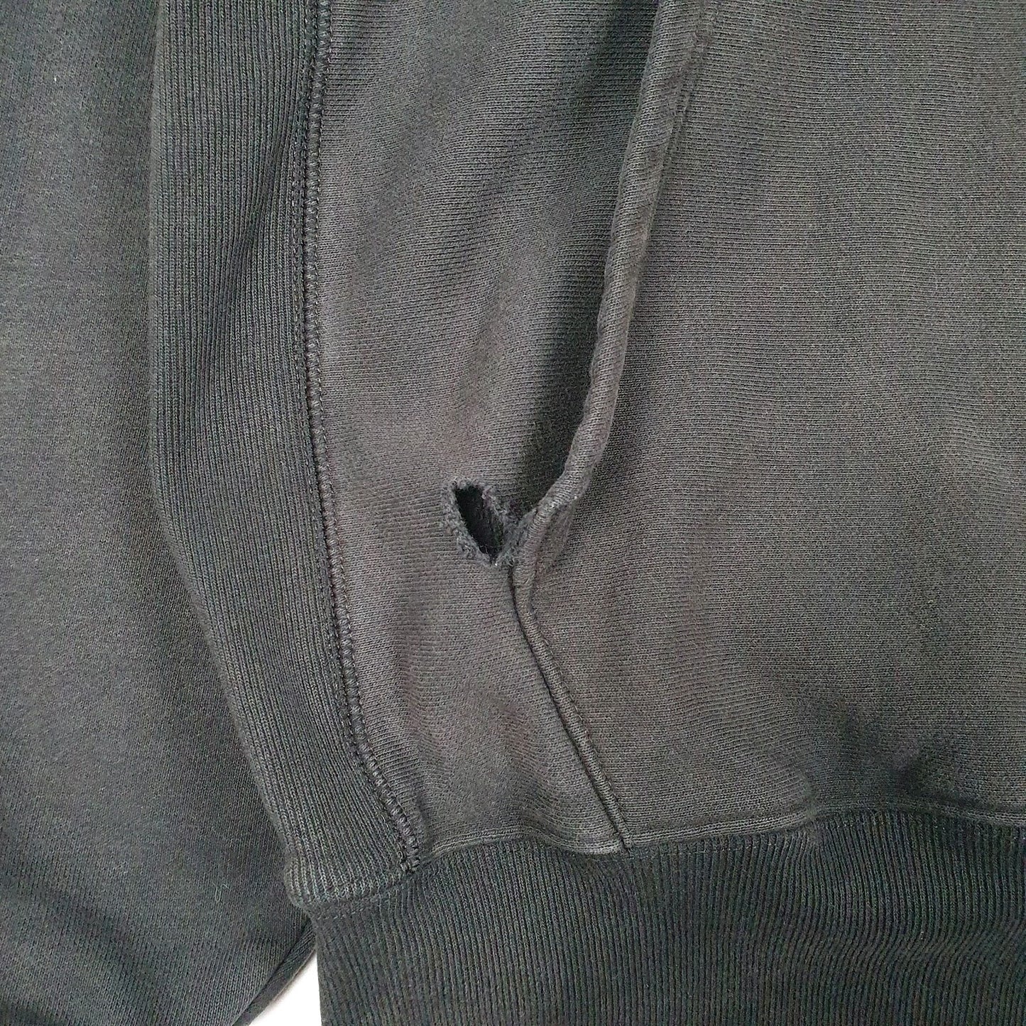 Mens Black Champion Reverse Weave Hoodie Jumper