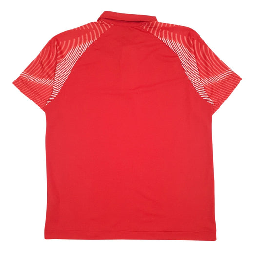 Mens Red Fila Active Wear Performa  Polo Shirt