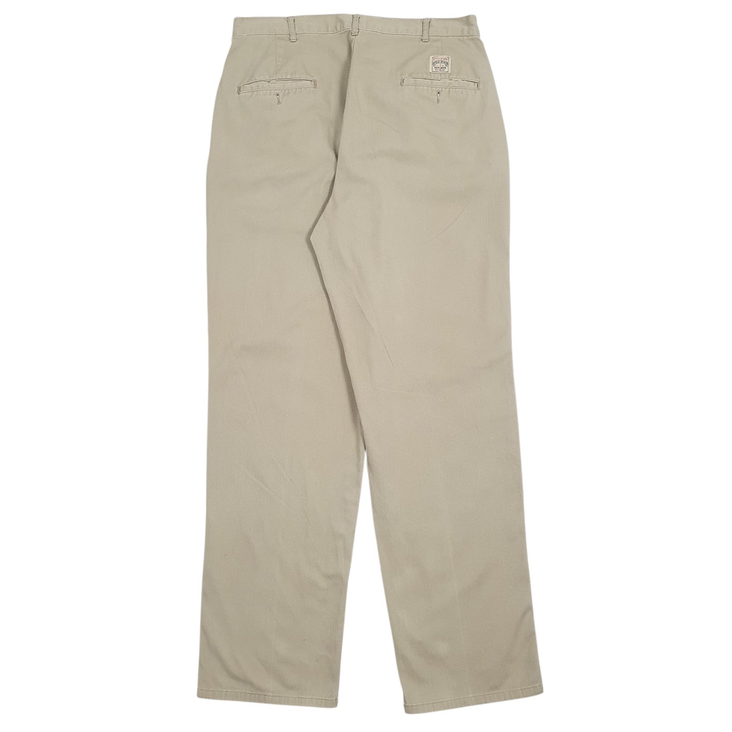 Mens Beige Polo Ralph Lauren Pleated Vintage 90s  Trousers